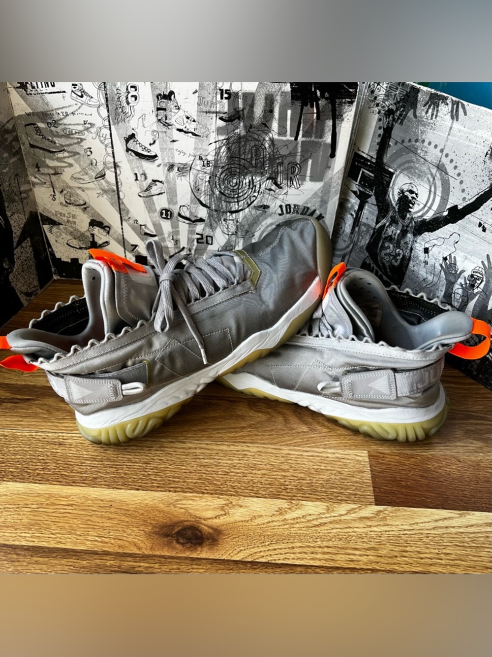 2019 AirJordan Proto React Wolf Grey  Buv1654-008 sneakers